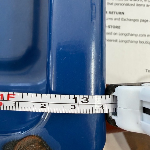 Catherineholm blue with white Lotus design Mid-Century Modern Blue lasagna pan - Picture 5 of 11